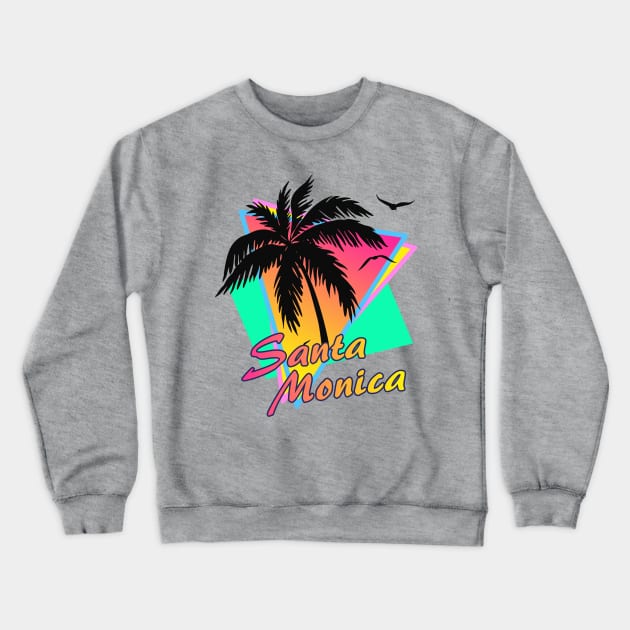 Santa Monica Crewneck Sweatshirt by Nerd_art